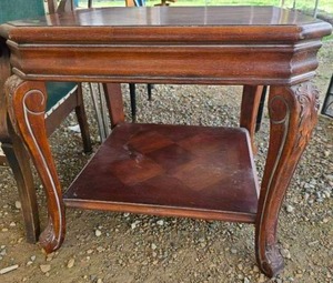 lot 69 image: Solid wood end tables