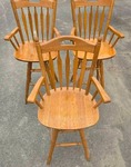 Oak Swivel bar stools