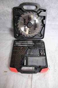 lot 43 image: 53-Piece Drill and Saw Blade Bit Set in Carrying Case
