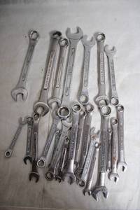 lot 46 image: Collection of Assorted Metric and SAE Wrenches by Craftsman and Sears