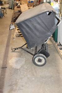 lot A-283 image: Agri-Fab Tow-Behind Lawn Sweeper with Collection Bag