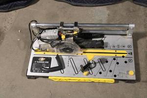 lot 104 image: 5 Flooring Saw with Adjustable Guide
