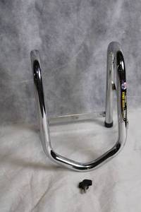 lot 108 image: Motorcycle Chrome Front Wheel Chock Stand