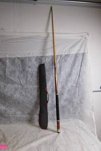 lot 126 image: Vintage Brunswick Pool Cue with Case