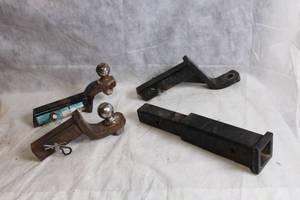 lot 127 image: Lot of 4 Hitch Receivers and Accessories