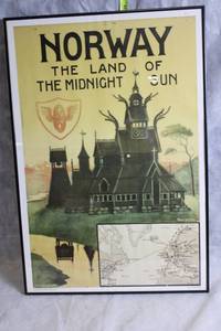 lot 135 image: Framed Vintage Norway Travel Poster by Olthar Holmboe 1905