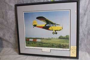 lot 138 image: Framed Limited Edition Lithograph Print Aeronca 7AC Champion by Robyn Clark
