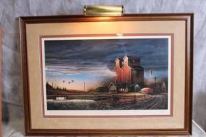 lot 140 image: Framed Terry Redlin Print Prairie Morning Limited Edition