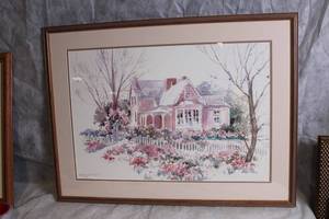 lot 143 image: Framed Watercolor Painting by Nancy Lund 87