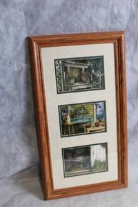 lot 146 image: Framed Triple Set of Nature Art Prints