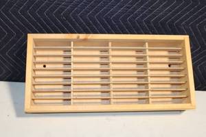 lot 164 image: Wooden Napa Valley Wine Box Insert with Grid Design