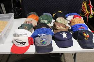 lot 177 image: Collection of 18 Assorted Baseball Caps Featuring Logos and Designs