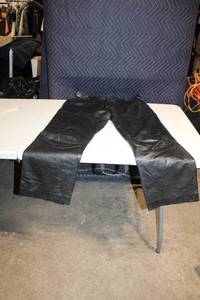 lot 181 image: Mens Black Leather Pants by MJULIAN, Size 36