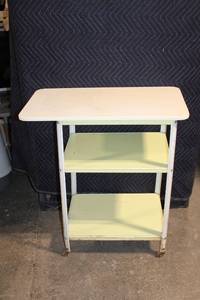 lot 211 image: Used Vintage Metal Utility Cart on Wheels