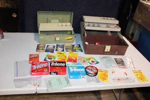 lot 239 image: Fishing Tackle Collection with Cases, Lines, and Accessories