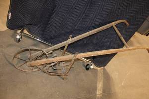lot 278 image: Antique Wooden Garden Cultivator