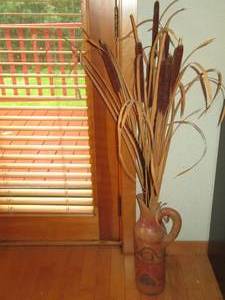 lot 23 image: Mid Century Terra cotta pitcher wit...
