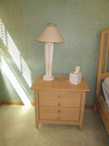 lot 35 image: Pair of Light tone 2-drawer night s...