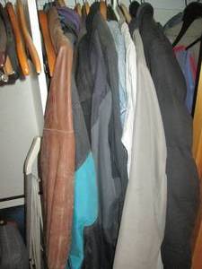 lot 183 image: Mens medium Jean jackets, puffer c...