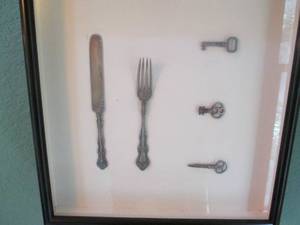 lot 185 image: Shadowbox style framed Sterling sil...