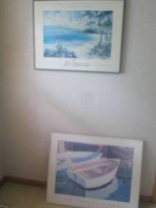 lot 190 image: 2pc framed wall art...
