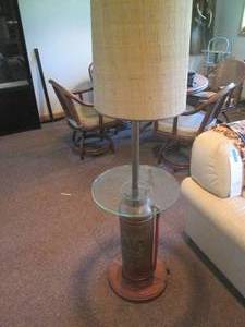 lot 230 image: Vintage fire extinguisher lamp...