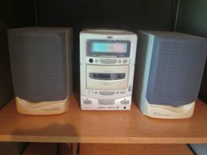lot 240 image: JVC bookshelf stereo...
