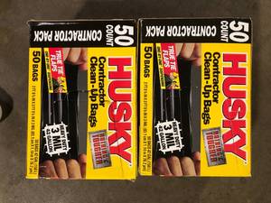 lot 7 image: Lot of Husky 42 Gal. Contractor Bags (50-Count)   Customer Returns See Pictures