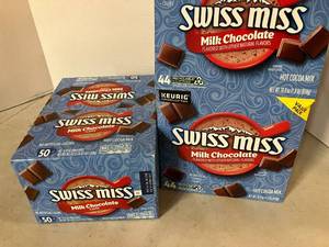 lot 90 image: Swiss Miss Packets and K-Cups