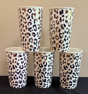 lot 103 image: Porcelain Animal Print Cups