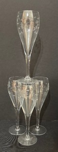 lot 24 image: Elegant Etched Princess Stemware