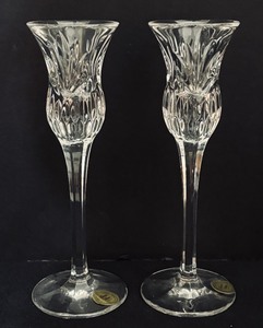 lot 30 image: Stunning Princess House Crystal Stemmed Candle Holders