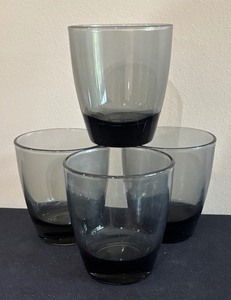 lot 72 image: Four Libbey Classic Smoke Lowball Glasses