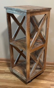 lot 85 image: Distressed Style Accent Table
