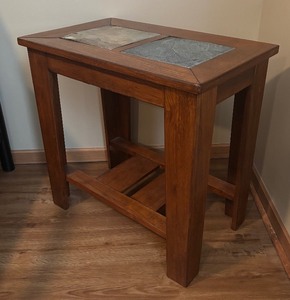 lot 45 image: Ashley Furniture Toscana Rustic End Table  Accent Table