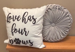 lot 123 image: Two Stylish Accent Pillows