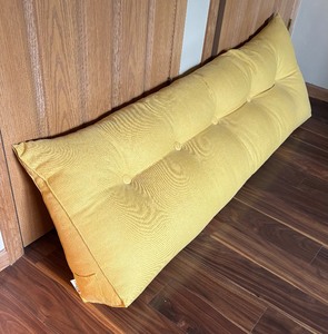 lot 131 image: Yellow Bed Crease Pillow by Wowmax