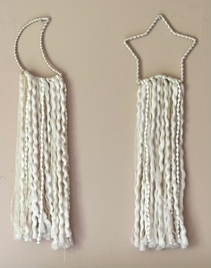 lot 140A image: Whimsical Moon and Stars Decorative Wall Hangings