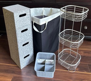 lot 181 image: Organizers and Laundry Basket