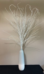 lot 187 image: Two Tone Vase with Decorative Stems
