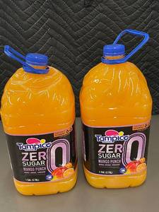 lot 8 image: WY 4 - Tampico Zero Sugar Mango Punch 1 Gallon Pack of 2
