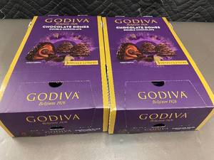 lot 13 image: PAL - Godiva Double Chocolate Domes 3 Pieces x 24 Packs
