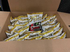 lot 14 image: TX 5 - Box of 24 Zapps Voodoo Potato Chips 2.75 oz Bags