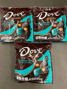 lot 16 image: TROL - Dove Dark Chocolate Sea Salt Caramel Promises, 3 Packs