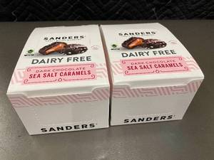 lot 23 image: TROL - Sanders Dairy Free Dark Chocolate Sea Salt Caramels, 2 Packs