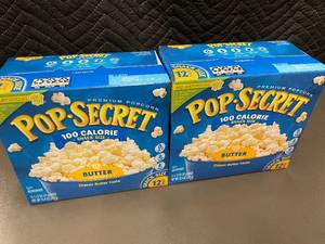 lot 25 image: IL 1 - Set of 2 Boxes of Pop-Secret 100 Calorie Butter Popcorn - 12 Pack