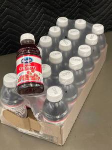 lot 38 image: Ocean Spray Original Cranberry Juice Cocktail - Pack of 18