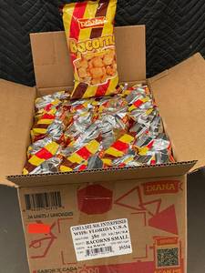 lot 41 image: Box of 24 Diana Bacorns BBQ Bacon Flavored Snack Bags