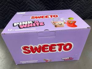 lot 73 image: NE 4 - Sweeto Pinkn White Marshmallows Box of 12