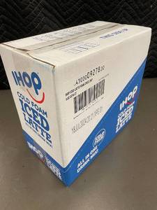 lot 95 image: TX 1 - IHOP Cold Foam Iced Latte Chocolate Chip Drink Mix - 6 Pack